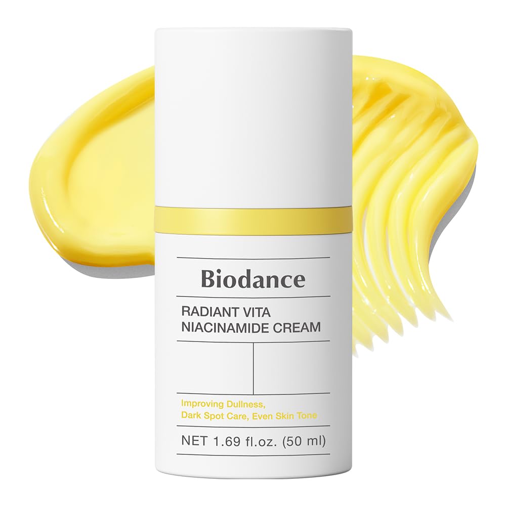 BIODANCE Radiant Vita Niacinamide Cream - Crema Facial Iluminadora con Vitamina C y B12, Corrector de Manchas Oscuras e Hidratante, K-Beauty, Cuidado Facial Coreano, 50ml