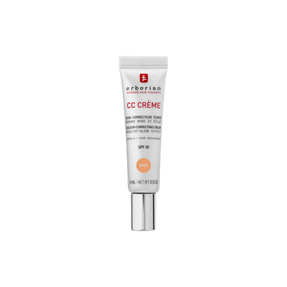 Erborian - CC Crème con Centella Asiática - Crema Facial Iluminadora de Alta Definición y Maquillaje - Protección Solar SPF 30 - Cosmética Coreana - Doré 15ml