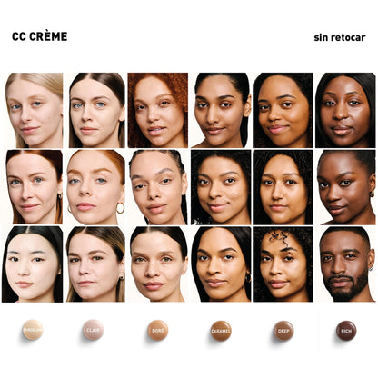 Erborian - CC Crème con Centella Asiática - Crema Facial Iluminadora de Alta Definición y Maquillaje - Protección Solar SPF 30 - Cosmética Coreana - Doré 40ml